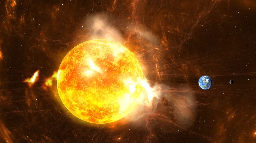 Учёные сообщили о сильной вспышке на Солнце