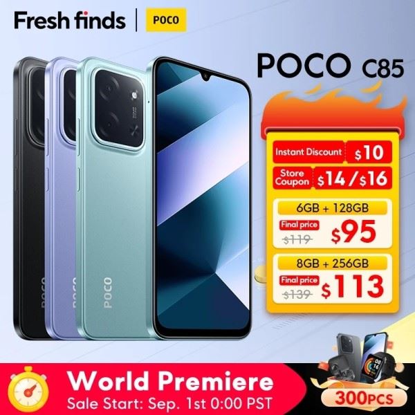 Парад дублей. Xiaomi Poco C85 - бюджетник с хорошей батарейкой (уже на AliExpress)