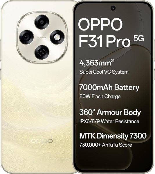 Анонс. OPPO F31, OPPO F31 Pro, OPPO F31 Pro+. Индийские смартфоны с топ-батарейками