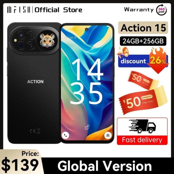 Анонс. IIIF150 Action 15 и IIIF150 Action 15 Pro - тонкофоны с защитой IP69 и со вторыми экранами