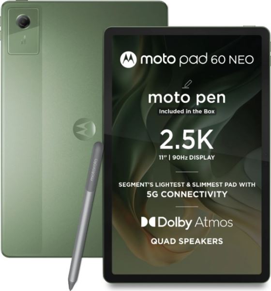 Парад дублей. Moto Pad 60 Neo 5G. Зелёненький планшет для Индии